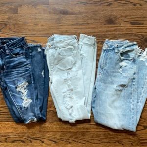 American Eagle lot of 3 pair jeans, size 2